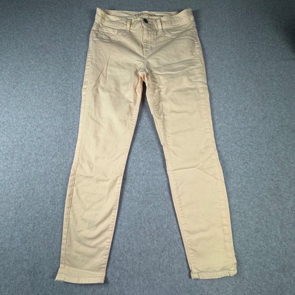 J Brand Sherbet Peach Capri Jeans Mid Rise Slim Fit 835K120 Size 28